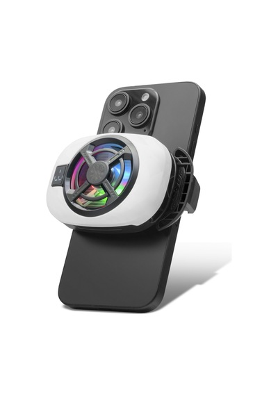 Hadron Hdx4612 Manyetik Telefon Soğutucu Fan Rgb Isı Göstergeli Beyaz