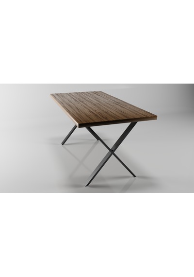 X Model Metal Ayak Seti Siyah Metal Masa Ayağı
