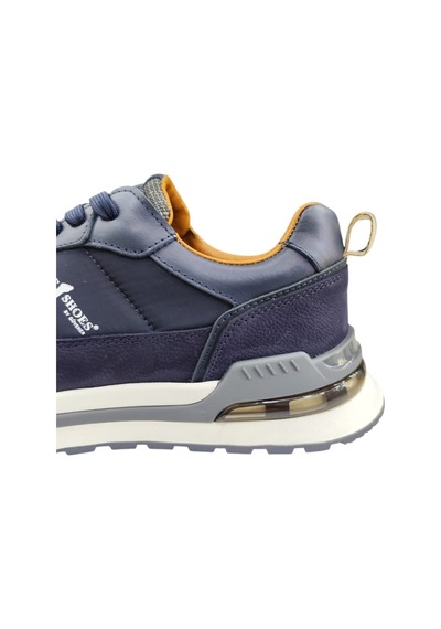 Güvener King Shoes Lacivert Deri Spor Erkek Ayakkabı Lacivert