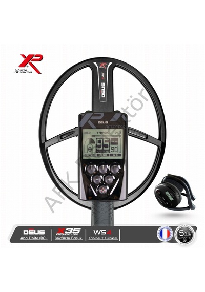 Xp Deus Rc Ana Üniteli 34x28 Cm X35 Başlıklı Ws4 Kablosuz Kulaklıklı Metal Dedektörü