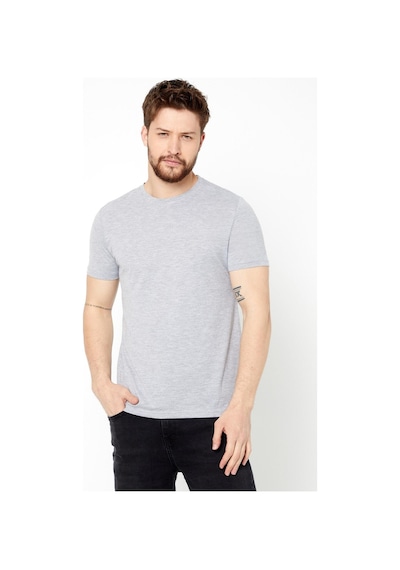 Erkek Çok Renkli T- Shirt Regular Fit Rahat Kesim Bisiklet Yaka 4'lü Basic Tişört Paketi Mtlco35-4 Çok Renkli
