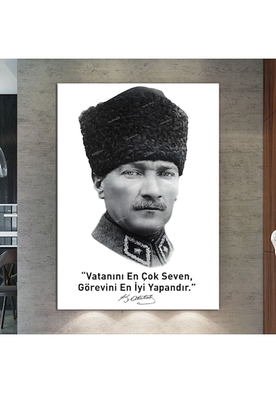 Ataürk Makam Panosu Mustafa Kemal Atatürk Makam Tablosu (8 Farklı Ölçü) 70 x 100