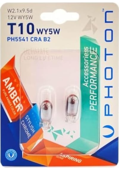 Ampul T10 W5w Chrome 12v Amber Performance Pht Ph5541 Cra B2