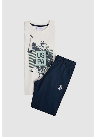 U.S. Polo Assn. U.s. Polo Assn. Erkek Çocuk Beyaz Pijama Takım 50326682-vr013