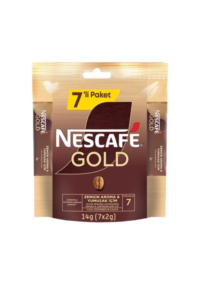 Nescafe Gold Kahve 7 2 G 8'li Avantaj Paketi - 8 Adet Tarı Çekirdek Kahve