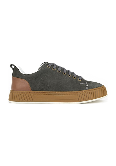 Ziya Erkek Hakiki Deri Günlük Sneaker 161983z8702 Gri 161983z8702 011 40