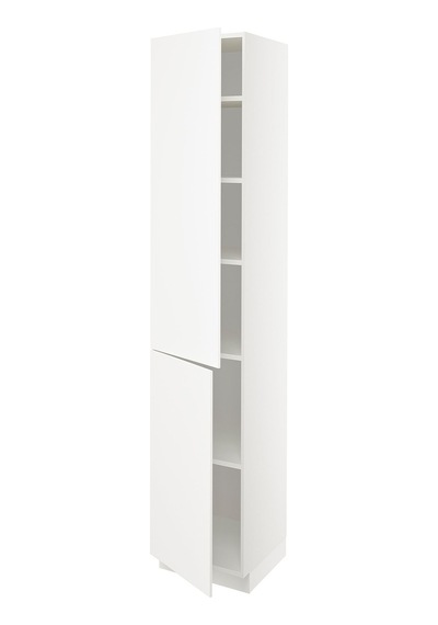 Ikea Beyaz Pratik Mutfak Dolabı 60x60x200 Cm Veddinge Beyaz