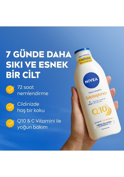 Q10 Sıkılaştırıcı Vücut Losyonu 250 Ml,72 Saat Nemlendirici,7 Günde Sıkılaşma,esnek Cilt,c Vitamini,kolajen,normal Ciltler İçin 2 Paketi