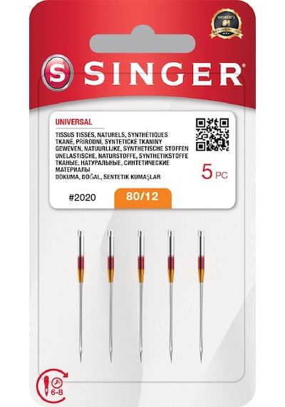Singer Ev Tipi Dikiş Makine İğnesi 12 Numara 2020-80/12