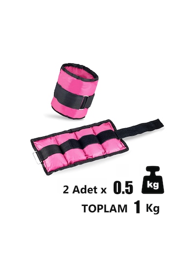 Spor Byfit 0,5 Kg x 2 Adet Pembe El veya Ayak Bileği Ağırlığı Pembe