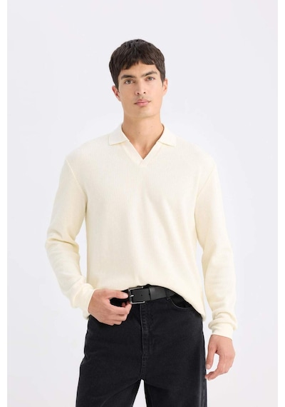 DeFacto Regular Fit Polo Yaka Sweatshirt D7448AX25SPER235