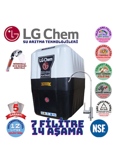 Lg Chem Platınum 12 Lt 7 Flt 14 Aşama Su Arıtma Cihazı Lg Chem Platınum 12 Lt 7 Flt 14 Aşama Su Arıtma Cihazı