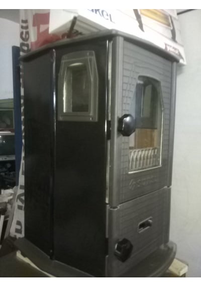 Sürel 5114 Siyah 3 Camlı Salon Şömine Uyuyan Kömür Odun Sobası Bordo Sürel 5114 Siyah 3 Camlı Salon Şömine Uyuyan Kömür Odun Sobası Bordo