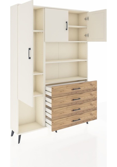 Arges Dolap 7 Raflı 4 Çekmeceli 3 Kapaklı 132x30x195 Aytaşı-aytaşı/çam Aytası/atlas Çam Arges Dolap 7 Raflı 4 Çekmeceli 3 Kapaklı 132x30x195 Aytaşı-aytaşı/çam Aytası/atlas Çam