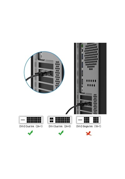 Al-4577 Dvi To Dvi Monitör Ekran Kablosu Ara Bağlantı Dvi-d 24+1 1.8m