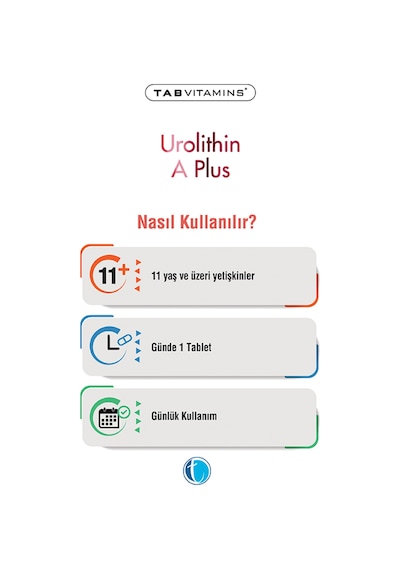 Tabvitamins Urolithin A Plus 30 Tablet Tanışma Paketi Shaker Hediyeli