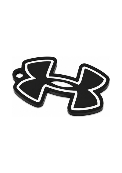 Siyah Logo Figürlü Anahtarlık Sert Plastik Dayanıklı Minimal Şık Anahtarlık Aksesuarı