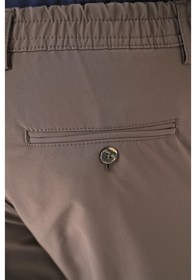 Efor Comfort Fit Beli Lastikli Yan Cep Koyu Haki Jogger Pantolon P 1150 Khakı