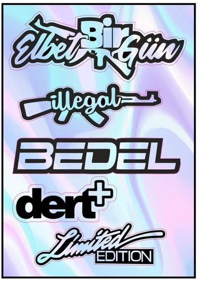 Motosiklet Hologram Çoklu Sticker 03 Diğer
