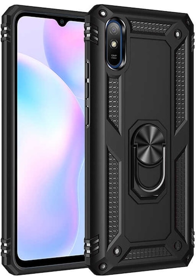 Xiaomi Redmi 9A Kılıf Zore Vega Kapak-Siyah