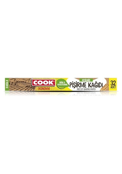 Cook Eko Doğal Kesilmiş Pişirme Kağıdı, 32 Yaprak Diğer