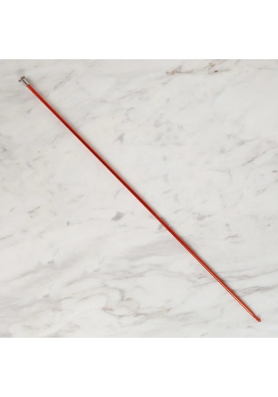 Abarta 4,0mm Renkli Metal Gagalı Örgü Şiş Tunus Tığ 25cm- Kırmızı 1 Adet