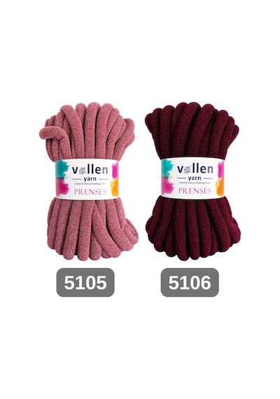 Prenses Chunky Simli Polyester El Örgü İpi 500 Gr 14 M Parmak Örgü Çanta Battaniye İpi