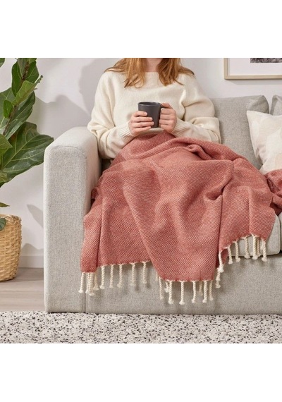 Ikea Ulltıstel Polar Koltuk Örtüsü Tek Kişilik 130 X 170 Cm Kırmızı