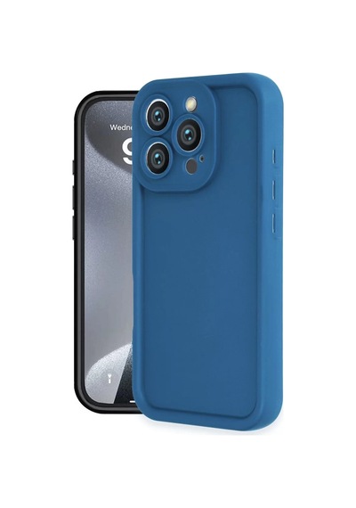 Newface Apple İphone 16 Pro Kılıf Viera Silikon - Mavi