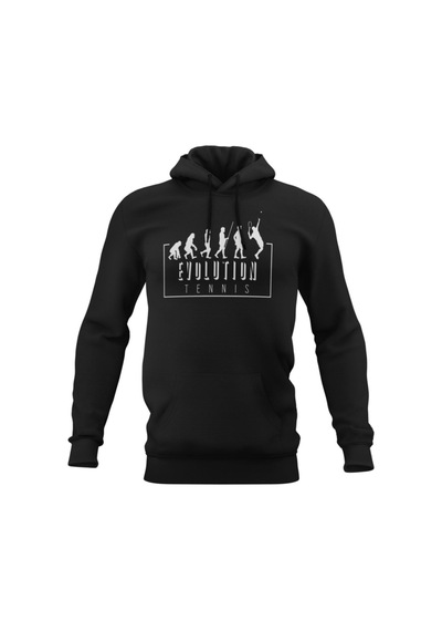 Pisa Art Darwin Style Unisex Siyah Kapişonlu Sweatshirt Hrmsw4335 Siyah