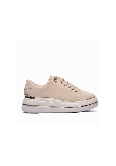 Mubiano Kadın Sneaker Kadife Desenli Gold Detaylı Kalın Tabanlı Spor Ayakkabı Lilium Bej Bej Mubiano Kadın Sneaker Kadife Desenli Gold Detaylı Kalın Tabanlı Spor Ayakkabı Lilium Bej Bej