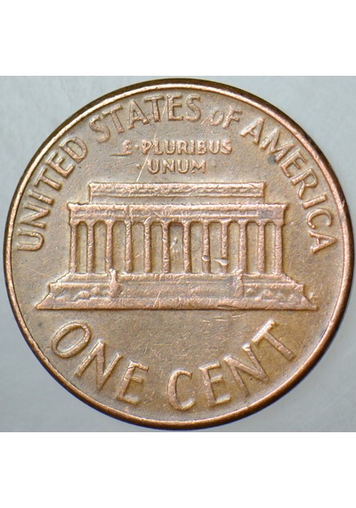 Amerika 1 Cent 1962 D Lincoln Memorial.