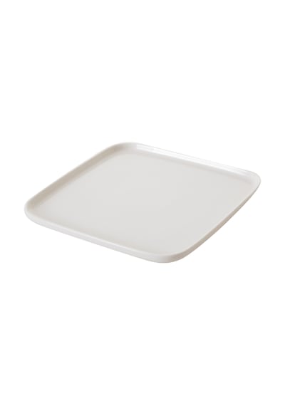 Mudo Home Natura Kare Servis Tabağı 28cm Beyaz