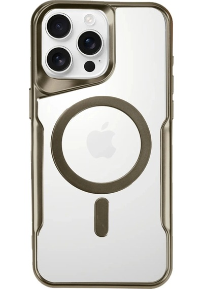 Newface - 711 - Apple iPhone Uyumlu 16 Pro Kılıf Boyi Magsafe Silikon Kapak - Csmo-tex - - Desert