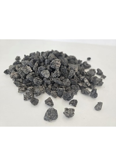 Siyah Pomza Lav Taşı 15-25 Mm 10 Kg Doğal Ponza Dekoratif Bahçe Saksı Akvaryum Süs Taşı Antrasit