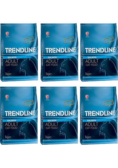 Trendline Somonlu Yetişkin Kedi Maması 6 x 1 KG