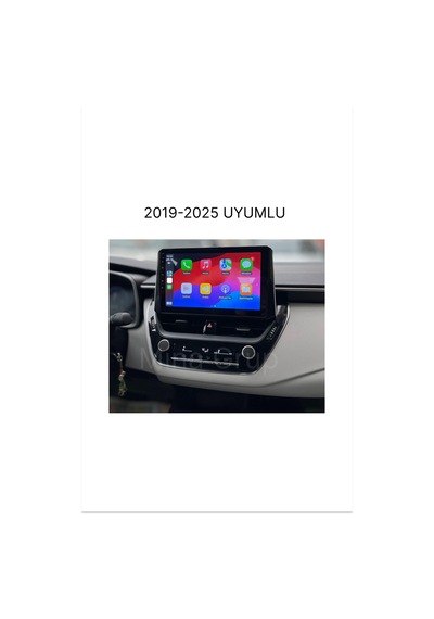 Snp Serisi Toyota Corolla 2019 - 2025 Uyumlu 4-64gb Hafıza Multimedya Sistemi Ve Geri Görüş Kamerası 10"