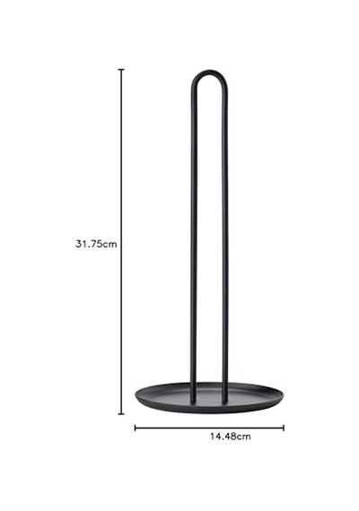 Ayrex Kağıt Havlu Tutucu Ayakta Metal Kağıt Tutucu Çap 14 5 Cm Yükseklik 32 Cm Siyah Diğer