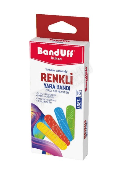 5 Adet Banduff Yara Bandı Renkli 10'lu