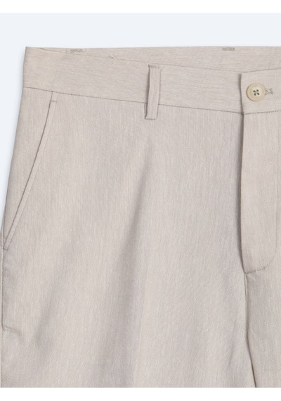 Kip Taş Kumaş Relaxed Fit Casual Keten Karışımlı Pantolon
