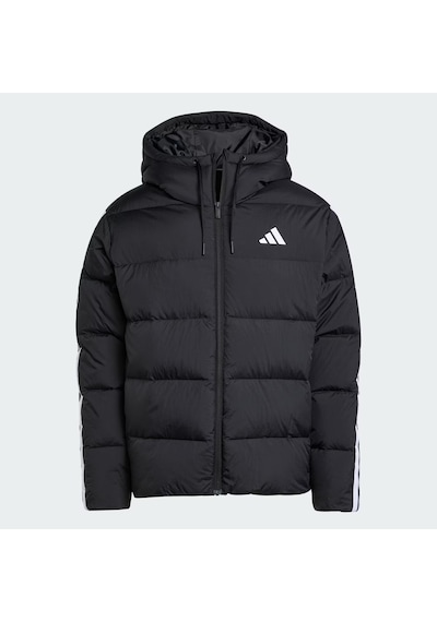 Adidas Essentials Climawarm 3 Stripes Erkek Şişme Mont Jm4165 Siyah