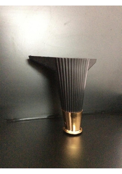 Asya Çizgili 15 Cm Siyah / Gold Mobilya Ayağı- Dolap, Koltuk , Tv