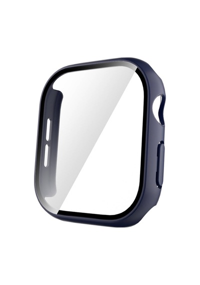 Watch 10 42mm Sert Pc Kasa Ve Ekran Koruyucu Mkst Watch Gard 35 - Midnight Blue