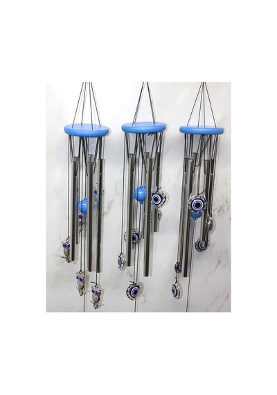 2 Adet Metal Rüzgar Çanı 72 Cm Uzunluk, Bahçe Ve Balkon Dekoru, Wind Chime Alk3512 Model