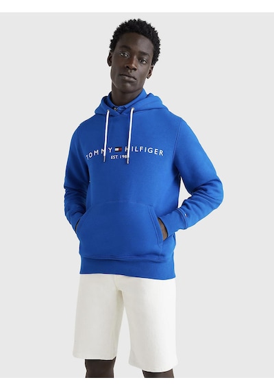 Tommy Hilfiger Kapşonlu Sweatshirt Mavi
