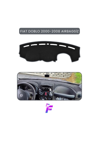 Fıat Doblo 2000-2008 Aırbagsız Torpido Örtüsü Güneşten Korur Kolay Montaj Tam Uyum Tb2
