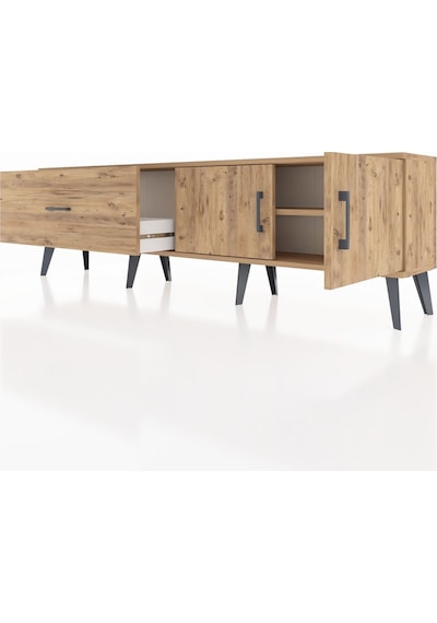 Arges Tv Ünitesi Tek Raflı Tek Çekmeceli 2 Kapaklı 176x30x51 Çam-çam/çam Atlas Çam/atlas Çam Arges Tv Ünitesi Tek Raflı Tek Çekmeceli 2 Kapaklı 176x30x51 Çam-çam/çam Atlas Çam/atlas Çam