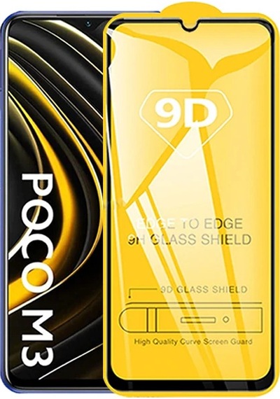 Ally Xiaomi Poco M3 9d Full Glue Tempered Cam Ekran Koruyucu- 5775