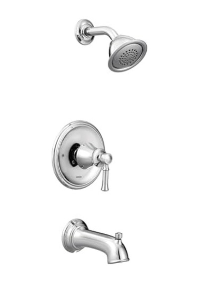 Moen T2183 Dartmoor Posi-temp Küvet/duş, Krom Açık Mavi
