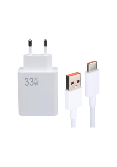 33 Watt Usb Şarj Başlık Adaptörü + Type-c Kablo, 1 Metre, Weko,